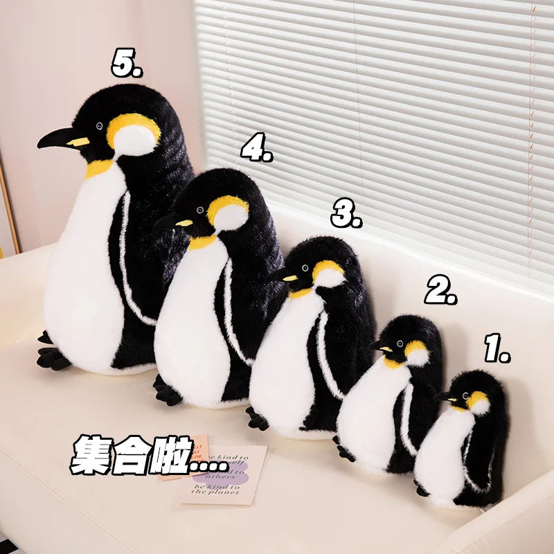 Kawaii Fat Penguin Plush Toy Soft Stuffed Animal Cute Baby Doll Kids Gift for Children Girls Huggable Birthday Toy