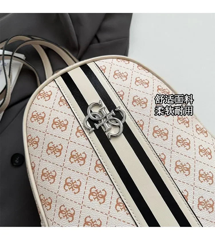 Elegant Leather Vintage Diaper Bag: Luxury Crossbody Handbag For Women With Designer Letter Logo And Large Tote Capacity