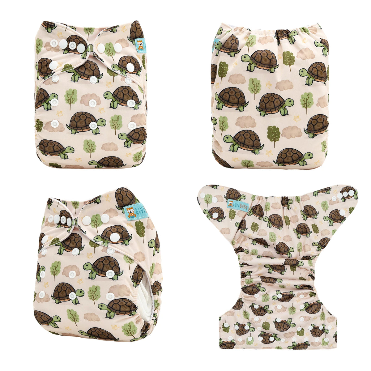 ALVABABY One Size Cloth Diaper Reusable Modern Cloth Nappy Digital Position Pocket Diaper Shell