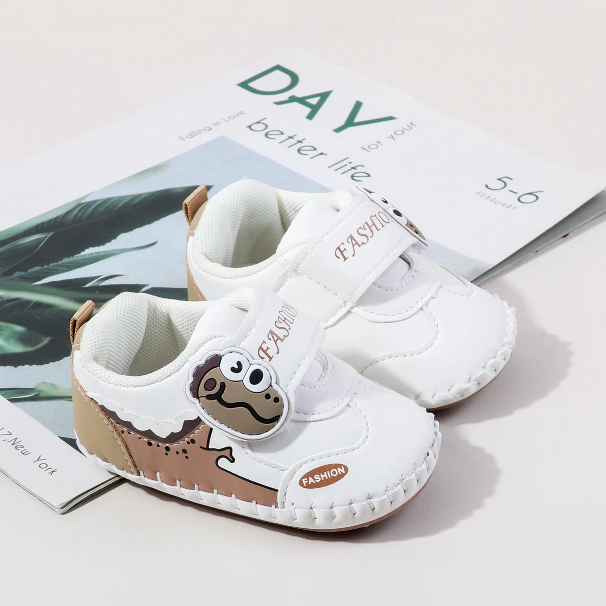 Spring And Autumn Baby Boy's And Girl's Toddler Shoes 0-18 Months High Quality PU Leather And Soft TPR Sole Baby Sneaker