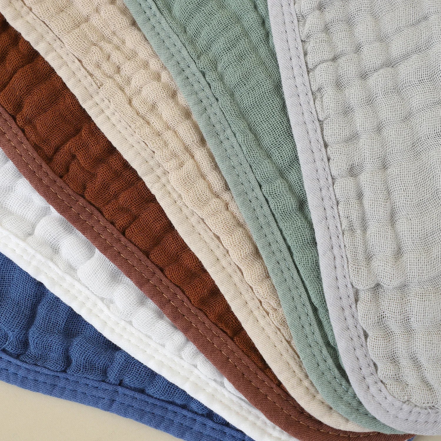 5pcs Soft Cotton Gauze Baby Face Towel Wipe Burp Cloths Absorbent Muslin Square Handkerchief Baby Bath Feeding Washcloth