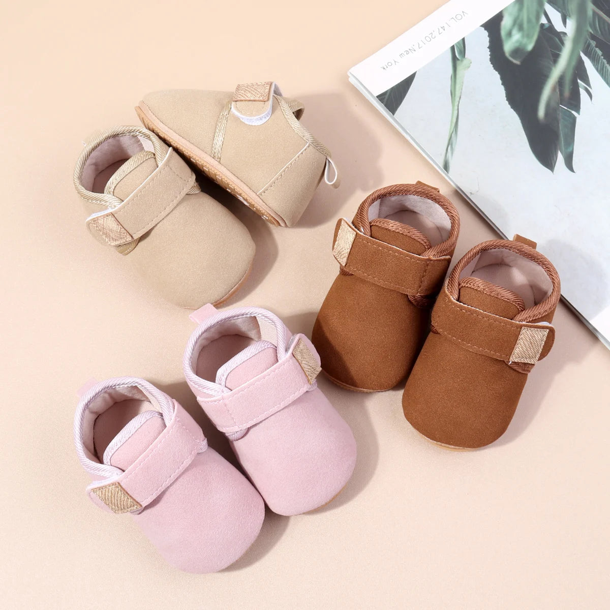 Autumn Solid Color Baby Shoes With Soft Rubber Sole Suitable For Both Boys And Girls Baby-Sized Toddler Walking Shoes