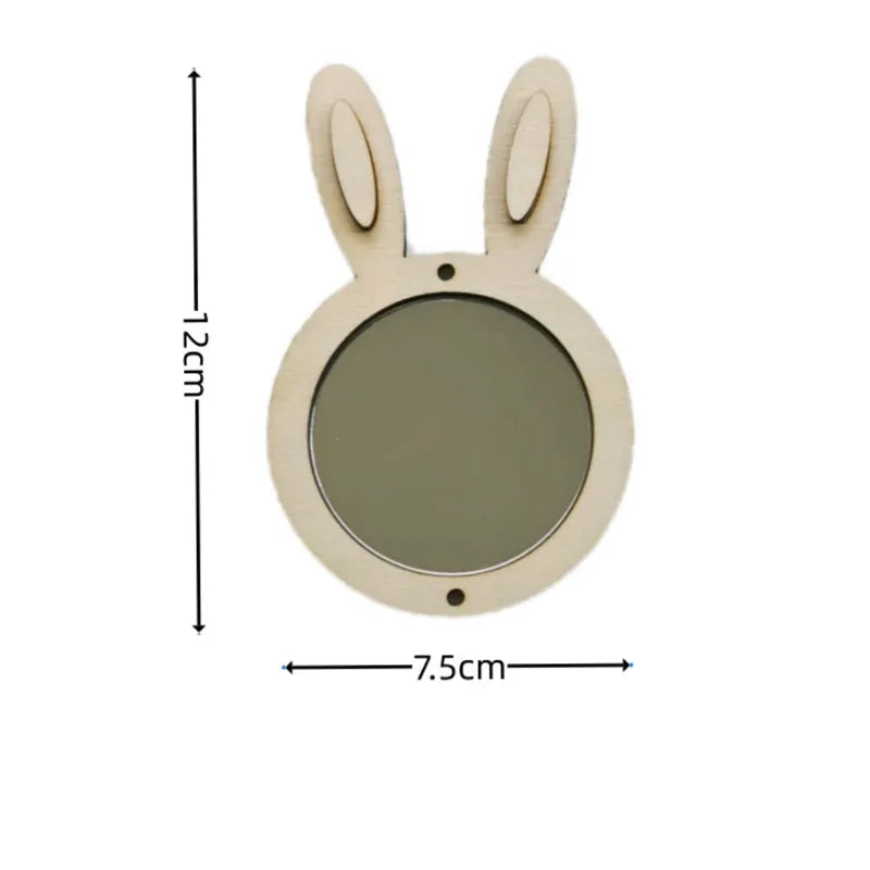 New DIY Montessori Busy Board Wooden Accessories Gear Hand Wheel Alarm Clock Animal Mirror Educational toys For Children Gifts