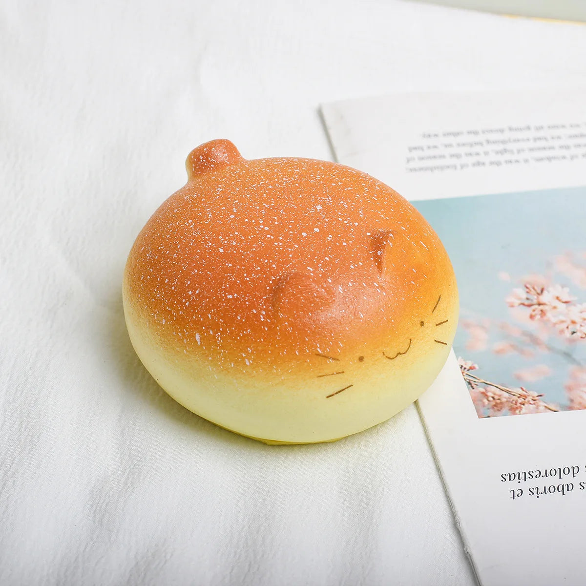 Kawaii Cartoon Animal Bread Squishy Slow Rising Squeeze Toy, Simulated Croissant Bun Fidget Toy Soft Stress Relief Toy Gift