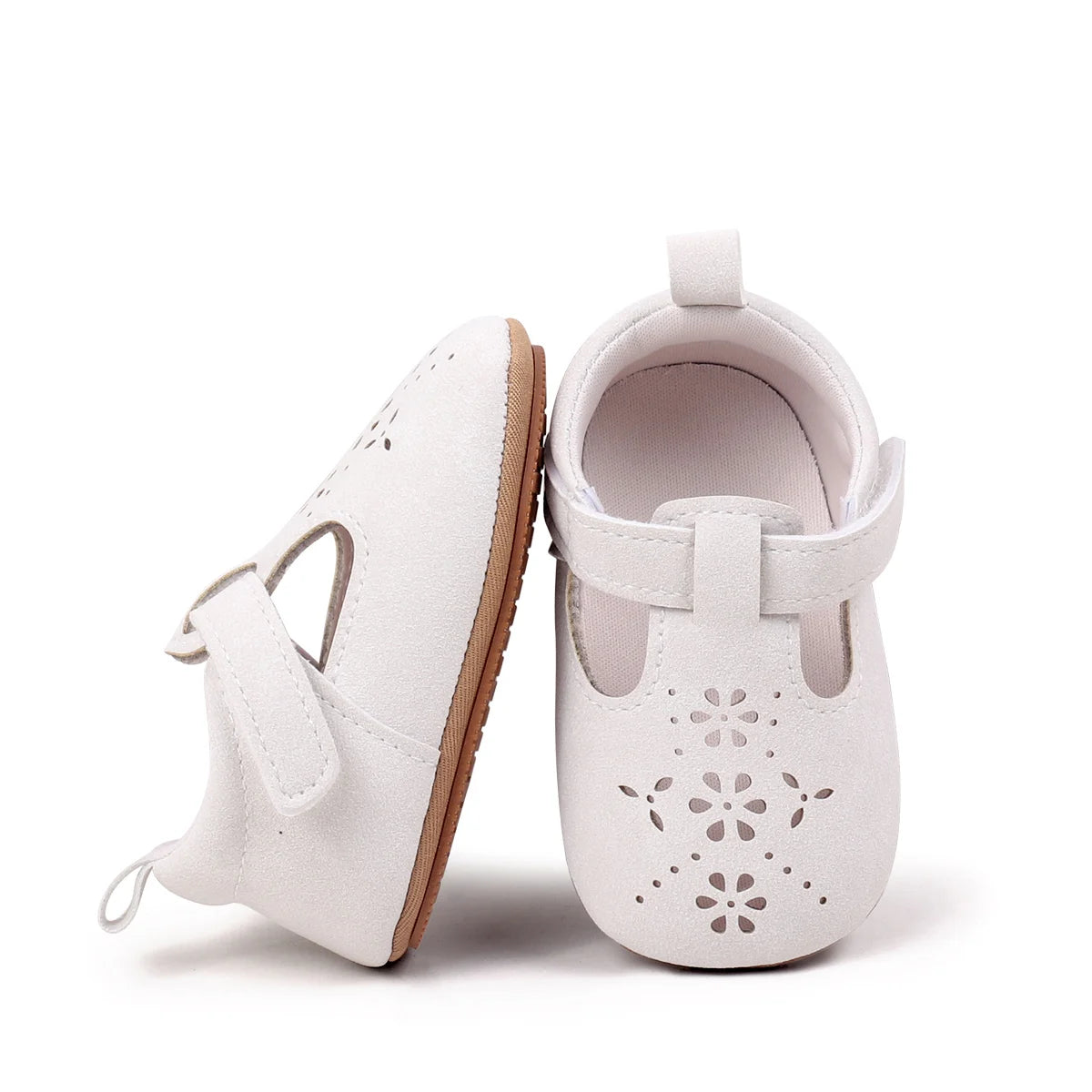 Baby Shoes For Boys And Girls, New Style, 0-1 Year Old, Hollow Out Rubber Sole, Anti-slip And Breathable Learning