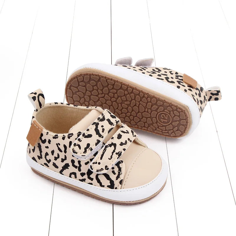 2025 New Fashion Baby Casual Sneaker Spring and Autumn Soft PU and TPR Sole Anti-slip High Quality Hot Selling for 0-18M