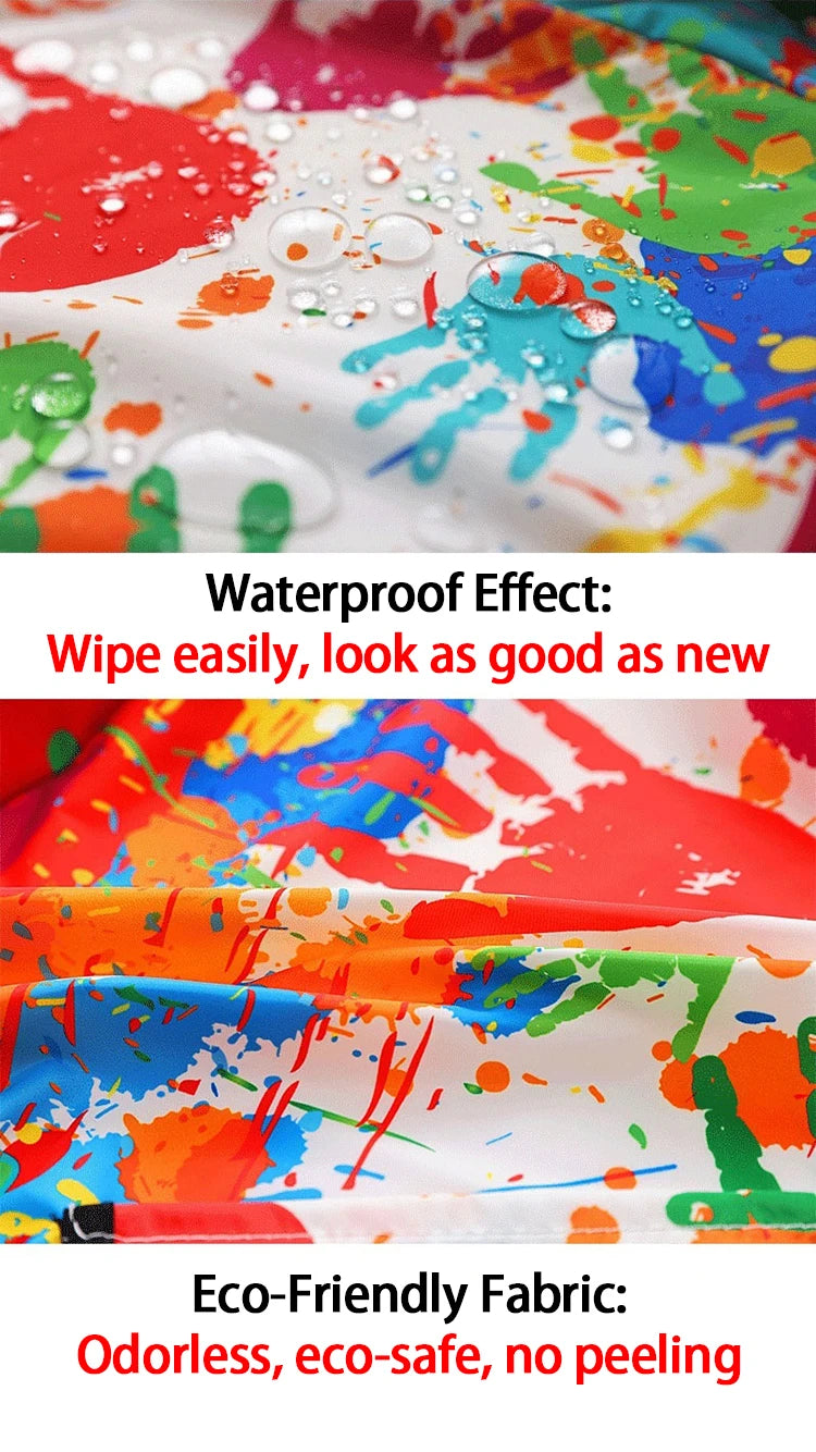 Art Apron Children's Apron - Waterproof Long Sleeved Cover Paint Apron for Children, Kindergarten Art Painting WQ005