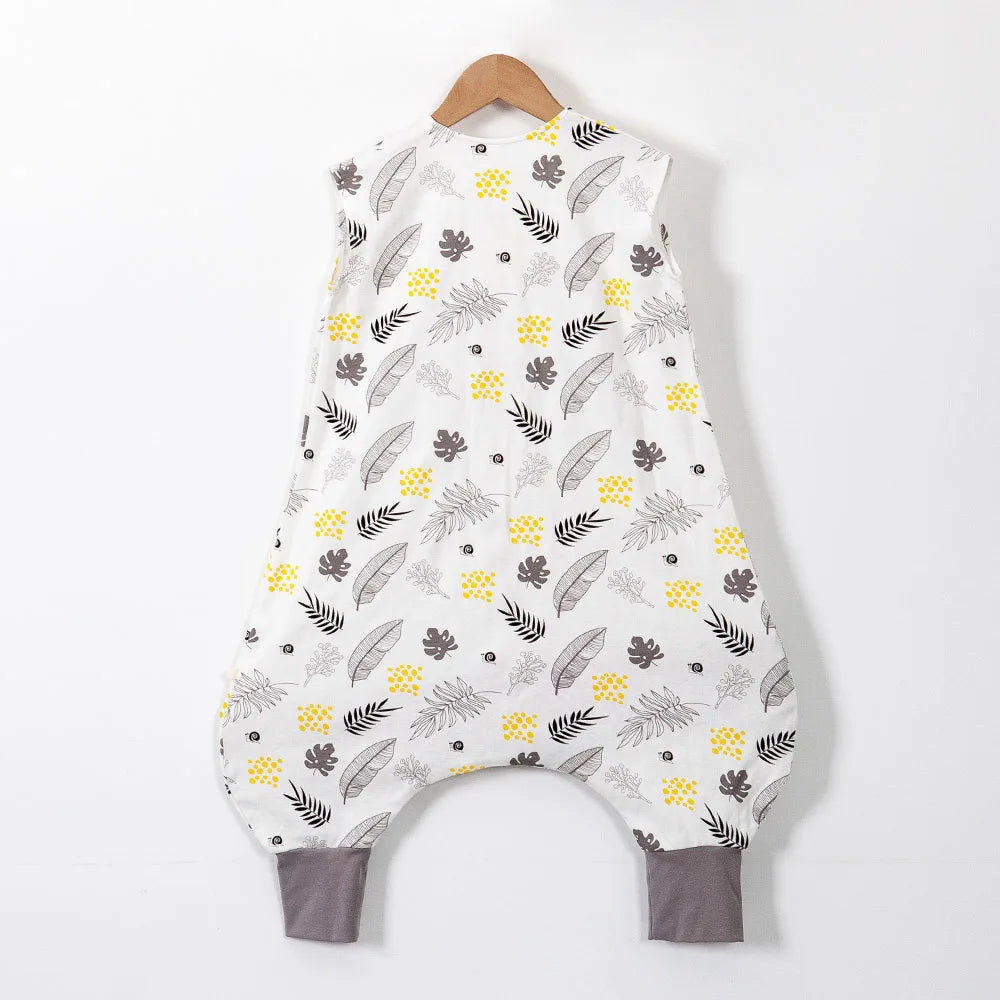 Baby Sleeping Bag 28-32℃ Summer Cool Vest Kids Sleep Sack Boys Girls 100% Cotton Breathable Sleeping Bag Baby Anti Tipi New
