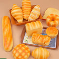 1/3/6PCS Toast Bread Squishy Toys Slow Rebound Simulation Bread Sensory Toys Stress Relief Squeeze Toys for Kids Adult Gifts