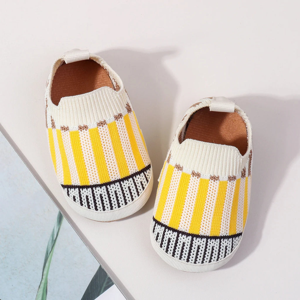 2025 Spring New Slip-on Toddler Shoes Baby First Walkers Boys Girls Autumn Non-Slip Classic Plaid Sneakers Sport Shoes