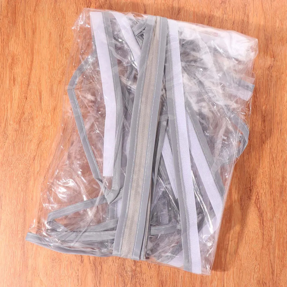 Transparent Baby Umbrella Stroller Rainproof Cover Waterproof Travel Pocket Stroller Rain Cover Nobstructed View