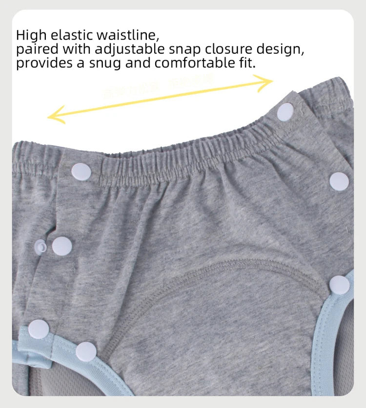 BIAI 2pcs Adult Cloth Diapers Reusable Incontinence in Adult Cloth Nappies Washable Diaper Pants for Adults Teenage