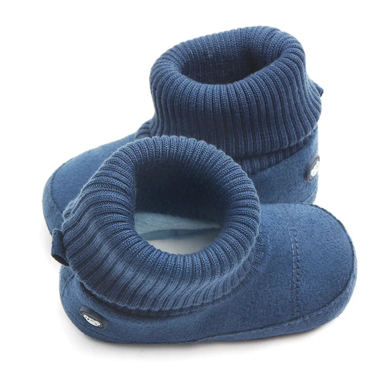 2024 New Fashion Baby Boots Soft Cotton Warm and Comfortable Classcial Style for Baby Boys and Girls 0-18 Months D0757 D0750