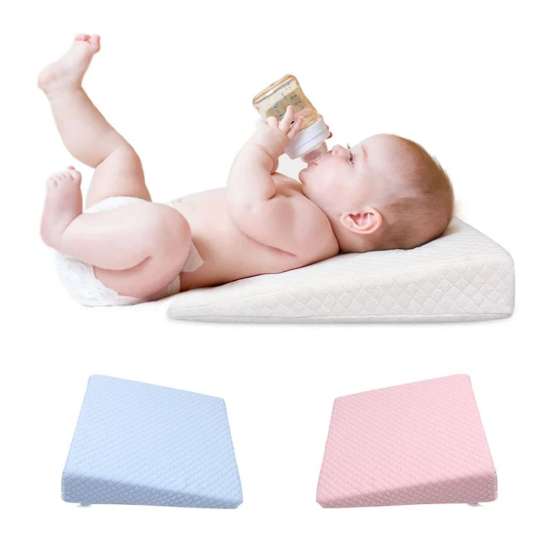 Newborn Slope Pillows Positioning Baby Anti Reflux Cotton Nursing Pillow Feeding AntiSlip Non‑slip Pillow Baby Sleep Pillows