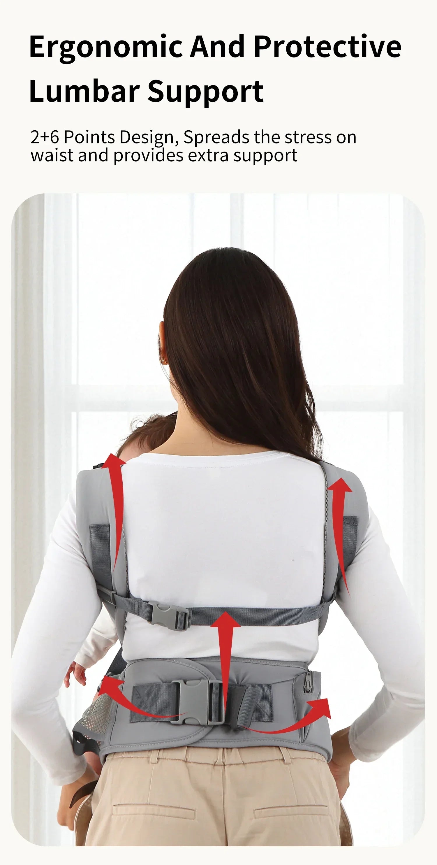 INSULAR 3 In 1 Baby Carrier Multi-functional Child Waist Stool Breathable Waist Stool With Hip Seat Front Hold Portable 0-2Y