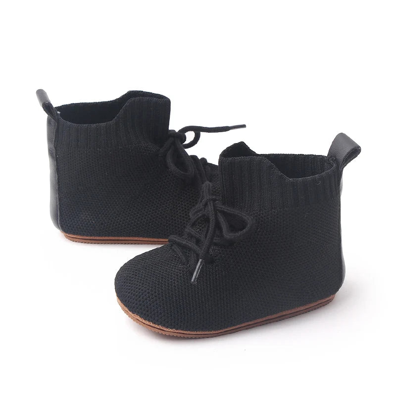 2025 Boys And Girls' 0-1 Years Old High-Top Casual Anti-Slip Softness Toddler Shoes For Sports Activities Baby Shoes