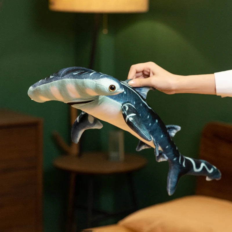 Stuffed Plush Animals Pillow for Children, Marine Creature, Hammerhead, Shark Simulation, Super Soft Toys, Christmas Presents