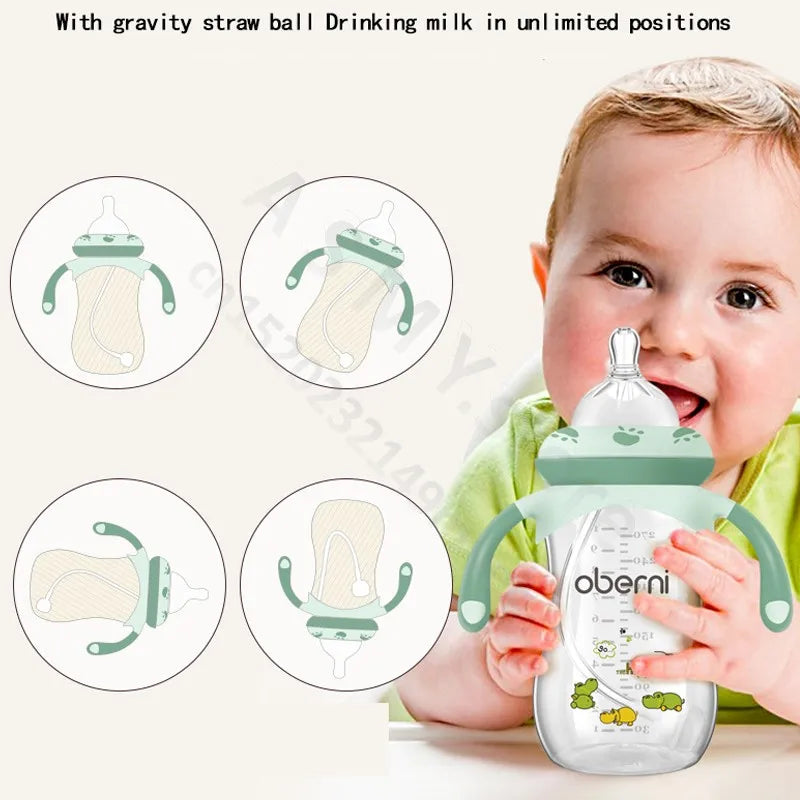 Anti-Colic Baby Bottle/Newborn Baby Bottle/270ML 330ML Large Capacity Wide Neck Bottle/Baby Drinking Cup/Baby Milk Bottle