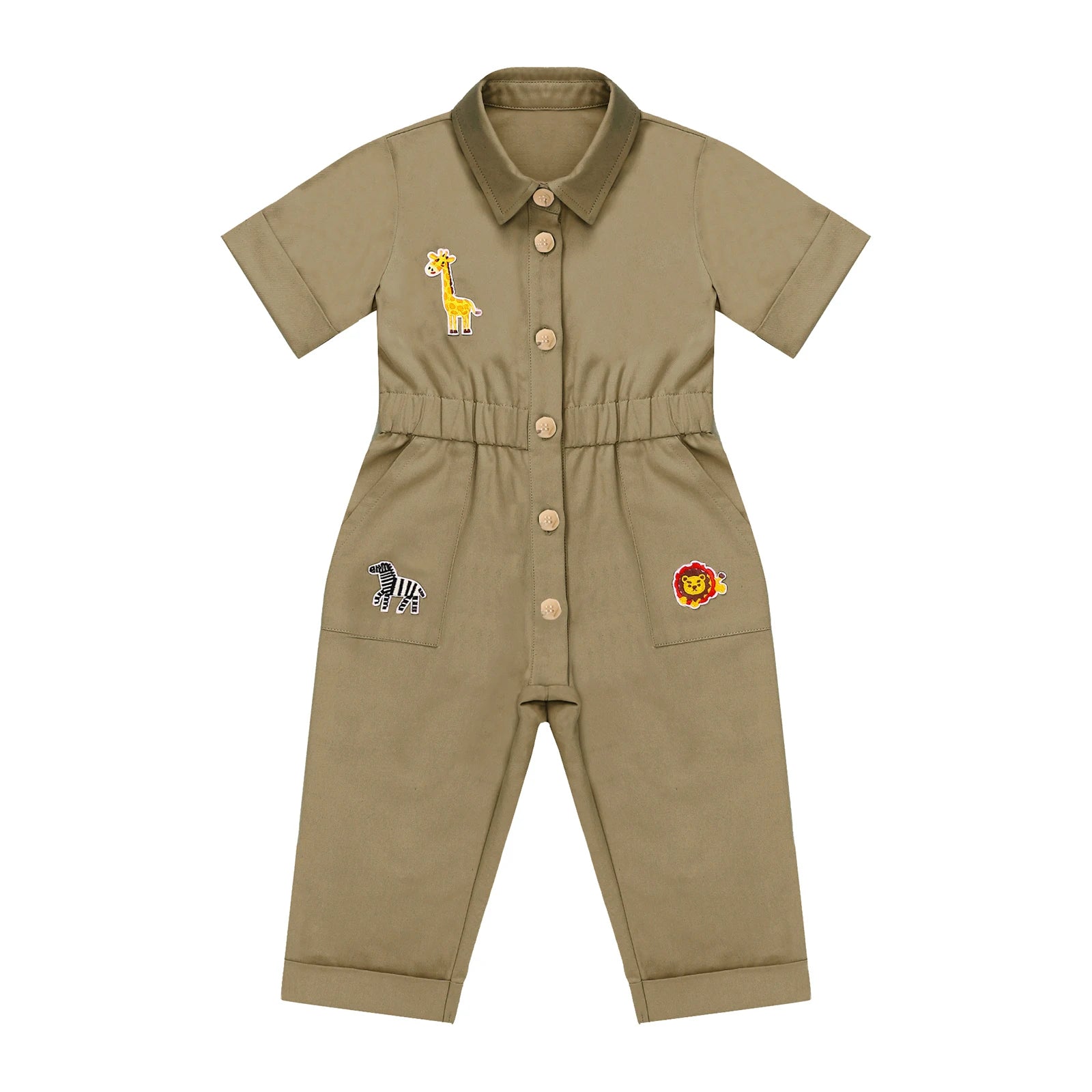 Toddler Baby Girls Zookeeper Suit Sleeveless Cute Animal Embroidery Tulle Dress Birthday Party Cake Smash Zoo Keeper Outfits