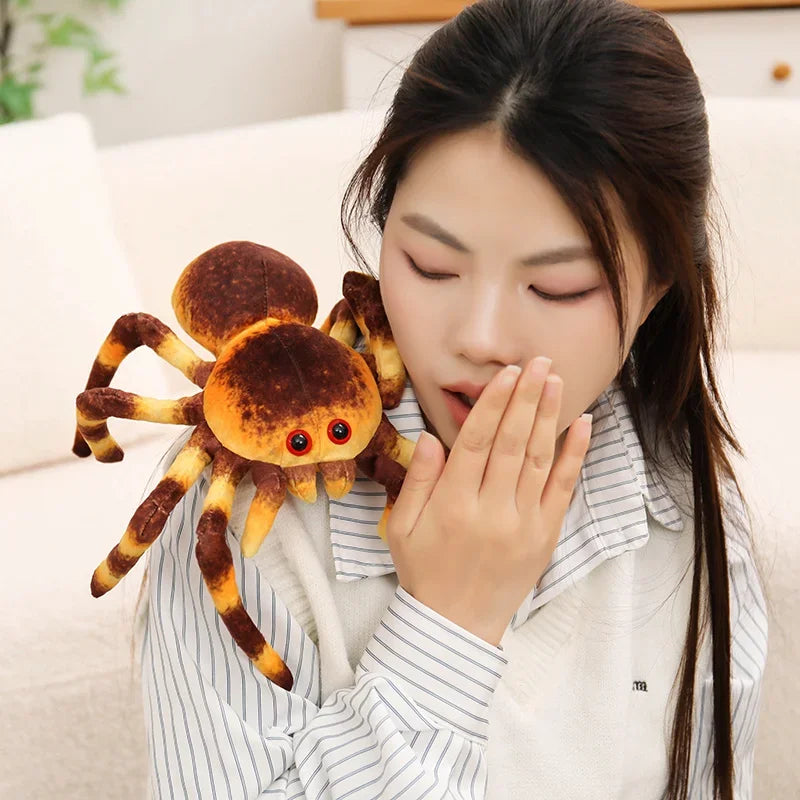 Nice Realistic Tarantula Spider Plush Toy 7 Styles Spooky Stuffed Animal Doll Forhalloween Decor, Prank Gifts And Party Favors