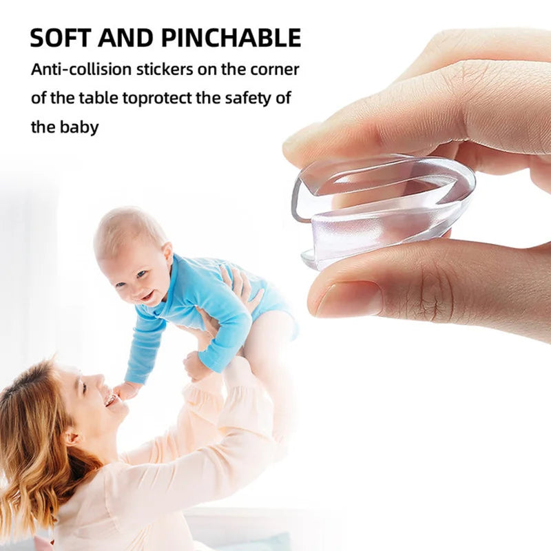 5pcs/10pcs Baby Safety Silicone Protector Table Corner Edge Protection Cover Electric Socket Children Anticollision Guards