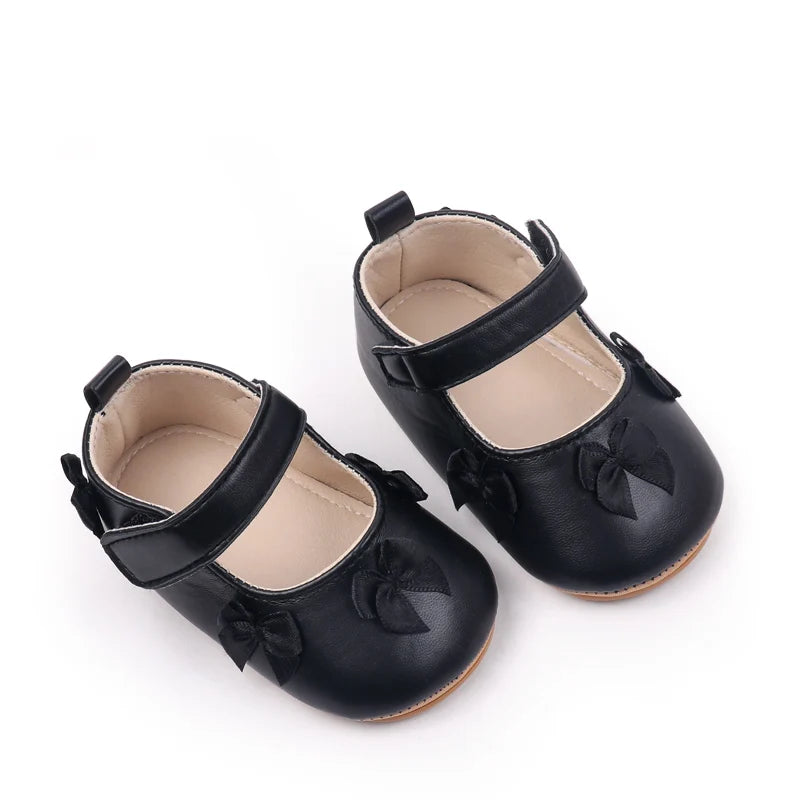 New Spring And Autumn Baby Girls First Walking Indoor Outdoor Toddler Shoes For 0-18M Baby Princess Shoes Soft TPR Sole