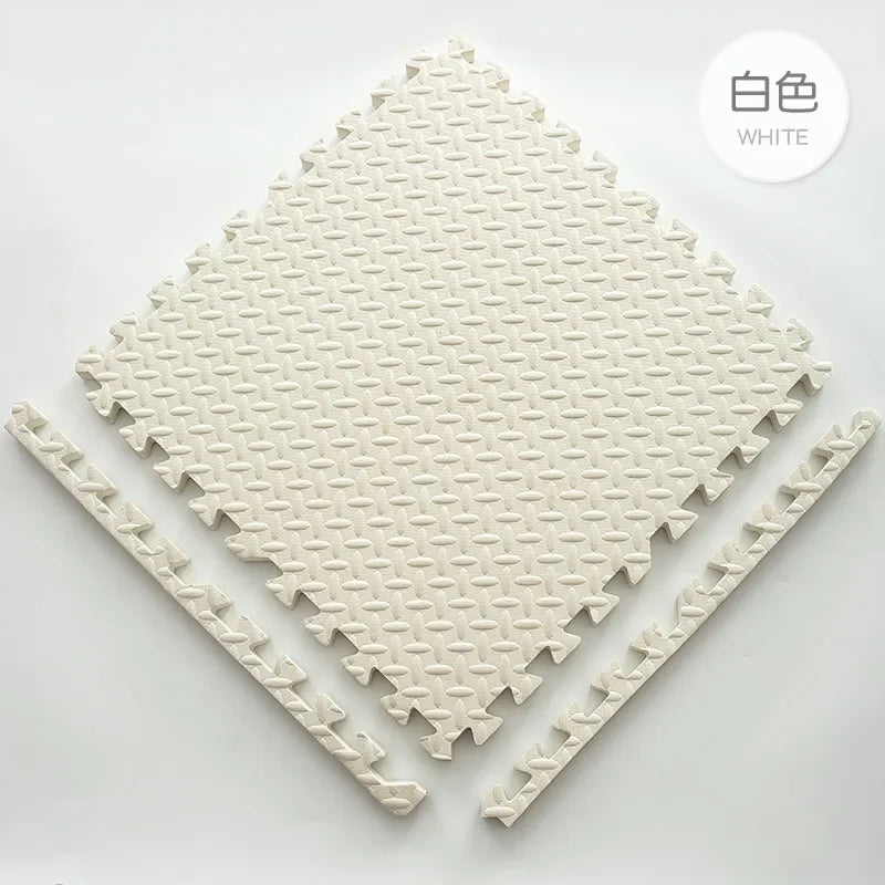 YIMINYUER EVA Kids Foam Play Mat Interlocking Puzzle Floor Mat 30x30cm Non Slip 1cm Thick
