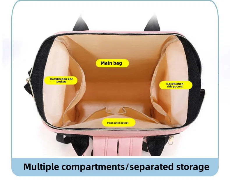 Personalized Name Mommy Bag Multi-functional Double Shoulder Storage Diaper Backpack for Outdoor Traveling Mom Gift