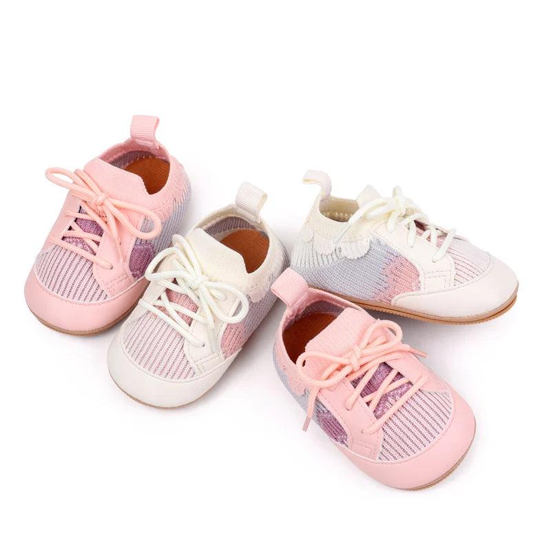 2025 Spring And Autumn 0-18M Baby Boys and Girls Pre-walking Indoor Outdoor Toddler Shoes Casual Sports Style With Soft Sole