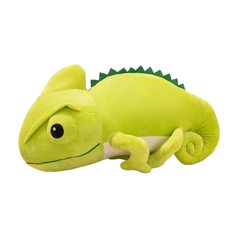 Hot 2026 New Cute Chameleon Plush Toys Stuffed Chubby Cartoon Crawling Lizard Doll Warm Soft Home Throw Pillow Funny Kids Gift