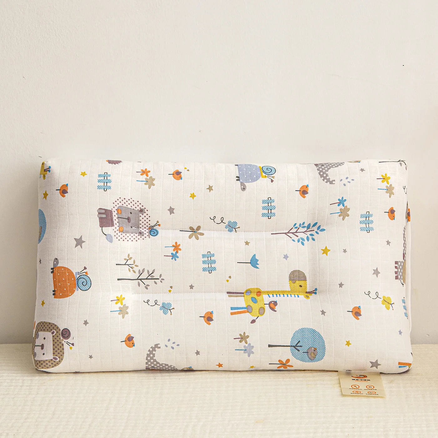 Kids Cartoon Pillow For Neck Support Double Layer Cotton Yarn Model Dly Newborn Baby Bedding
