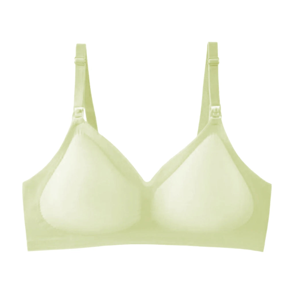 Pregnant Women'S Nursing Bra One-Piece Molding, Seamless, Soft, Skin Friendly, Detachable Sponge, Convenient For Breastfeeding