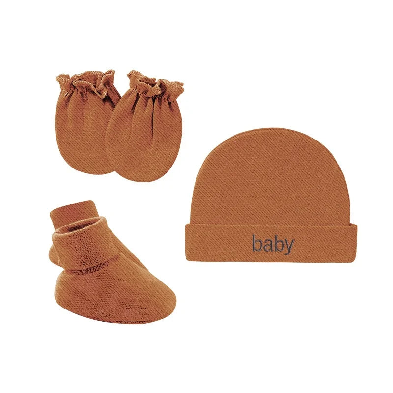 Four Seasons Baby Unisex Hat Gloves Socks 3 Pack Set for Newborns Infant Clothes Essentials