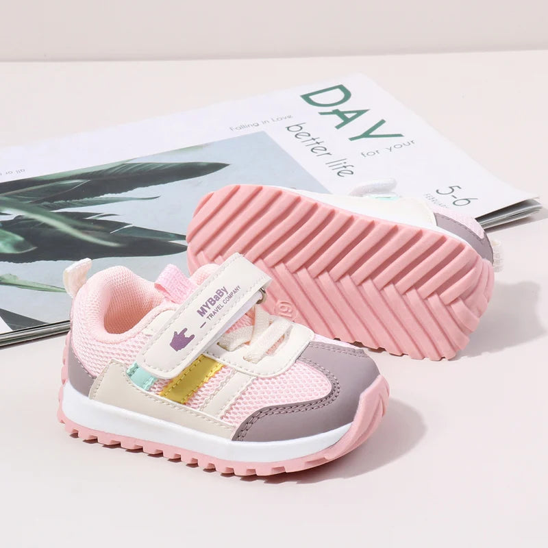 Childern Sports Shoes  Spring and Autumn 0-2 Years Old Baby Girls and Boys Sneakers Non-slip Casual Toddler Shoes First Walkers