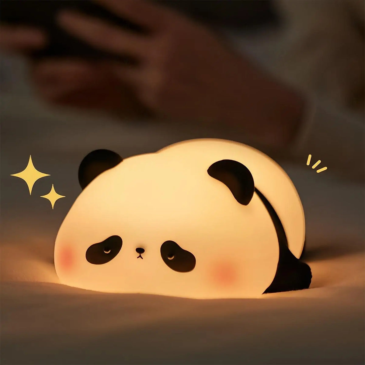 Cute Silicone Led Night Light Panda Sheep Rabbit Usb Rechargeable 1200mAh For Bedroom Decoration And Kids Gift