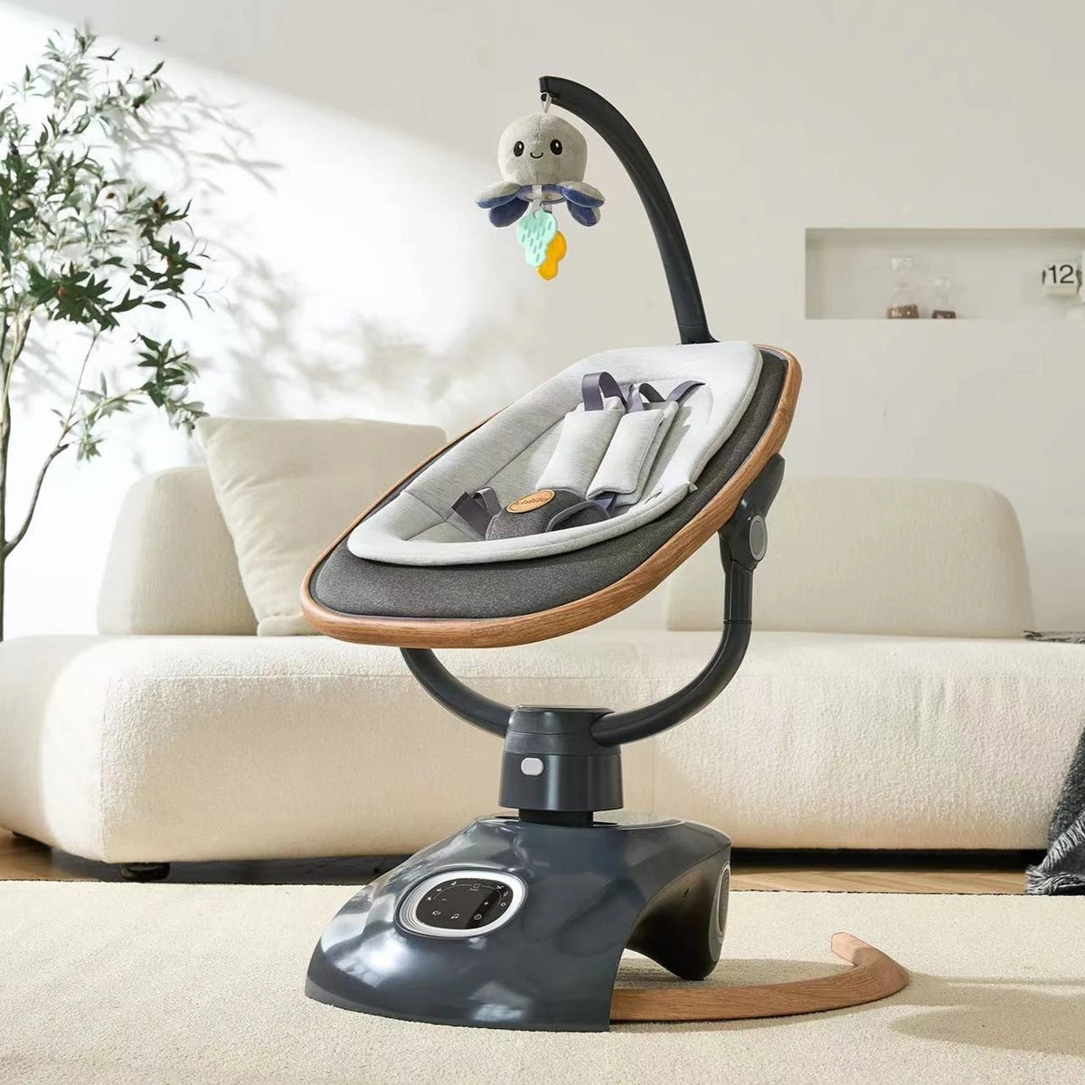 iBaby Electric Baby Swing 360 Degree Rotating Cradle With App Control Model IBS360 Gentle Rocking Modes
