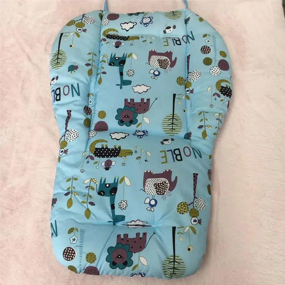 Print Universal Chair Pad Cart Mat Baby Warmer Liner Mat Cotton Stroller Cushion Cotton Mat Stroller Mat Stroller Accessories