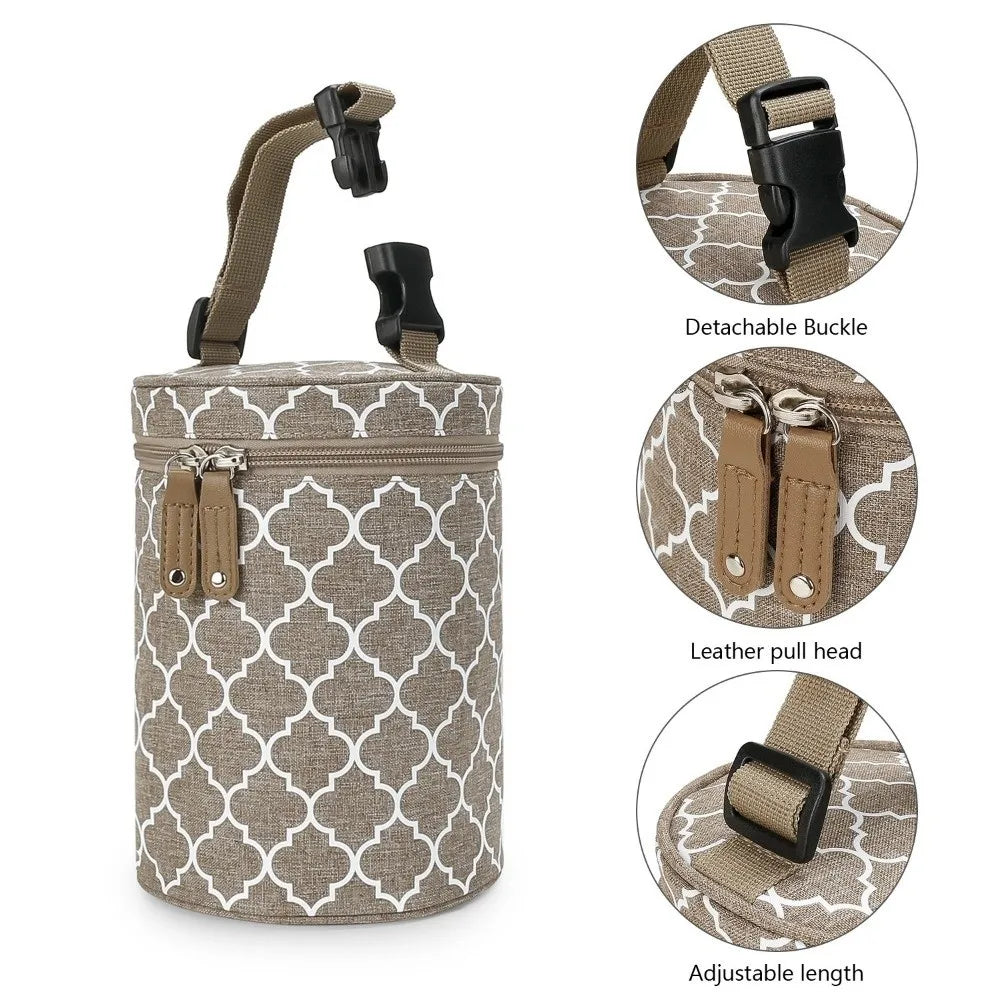 Thermal Insulation Stroller Hanging Bag Hanging Design Large Capacity Insulated Breastmilk Cooler Bag Travel Carrier Waterproof