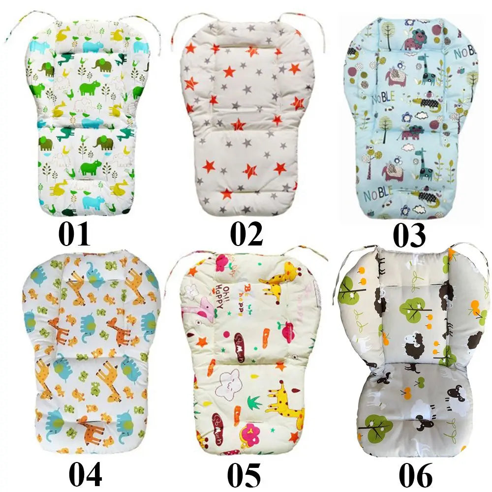 Portable Warm Thick Car Seat Mat Baby Stroller Cushion Pad Kids Highchair Cushion Mat Booster Seats Cushion Feeding Chair Mat