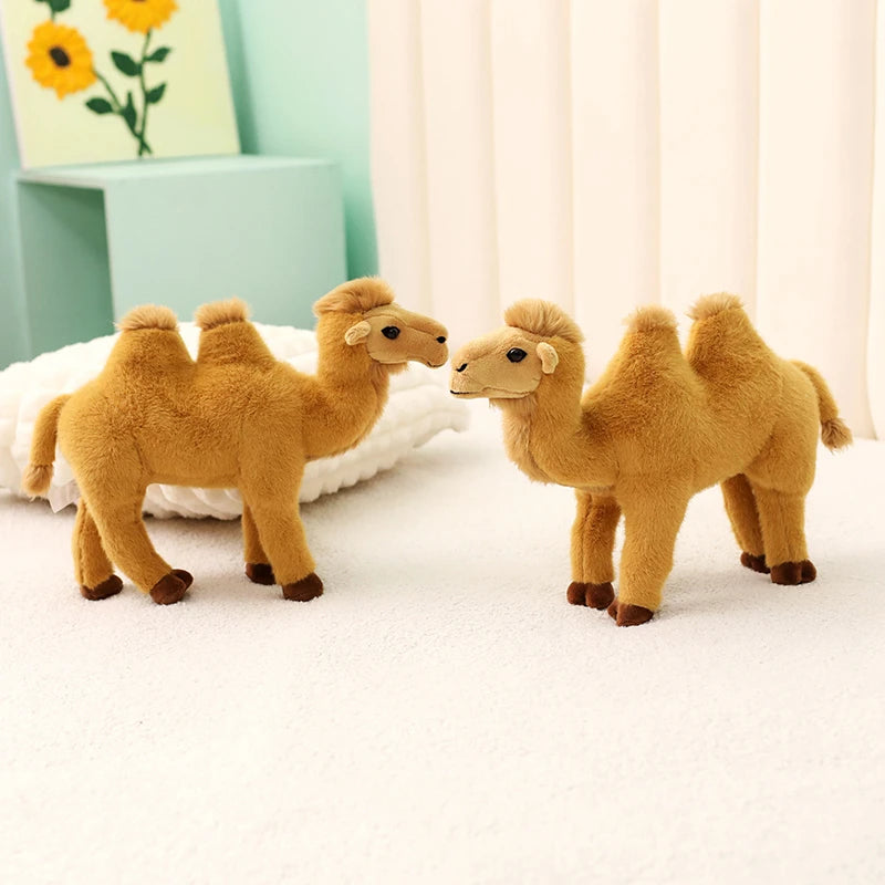 Simulation Standing Camel Plush Toys Soft Stuffed Steric Camel Toys For Children Creative Decor For Bookcase/Car Funny Gift