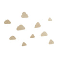 10Pcs/Set Nordic Style Cute Little Cloud Wooden Wall Stickers Decoration, Natural Wood Style Decoration for Home Living Room, Bedroom, Cafe, Guesthouse Wall Wooden Wall Stickers Decoration, Christmas, New Year, Wedding Decora