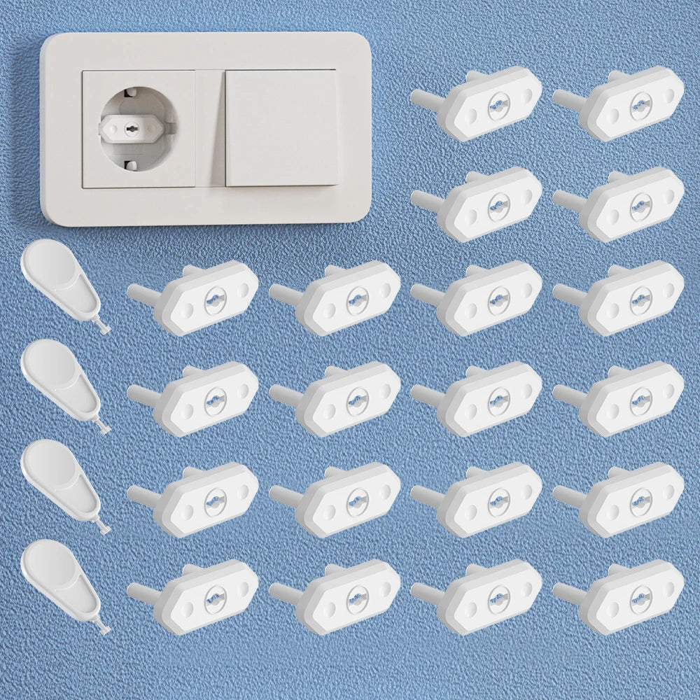 Chile/Brazil EU Universal Power Socket Outlet Plug Protective Covers Anti Electric Baby Safety Protector 20pcs