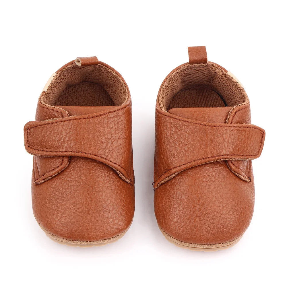 2025 Baby Casual Shoes Korean Style Non-slip Classical High Quality PU and TPR Soft and Warm Toddler Shoes for 0-18 Months D2587