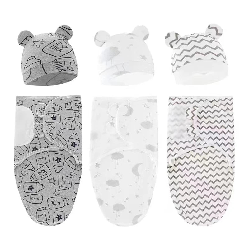 Baby swaddle cloth with high elasticity, shock-absorbing, kick-resistant design.