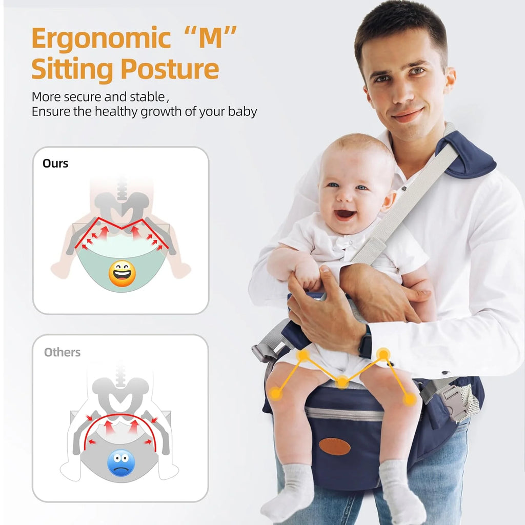 Ergonomic Baby Carrier Portable Infant Kid Hip Seat Waist Stool Sling Front Facing Kangaroo Baby Wrap Carrier For Baby Gear