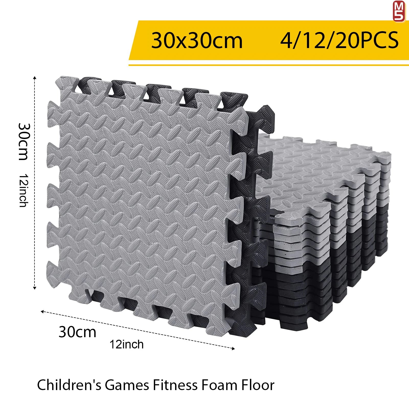 1-20PCS Soft Foam Interlocking Carpet Tiles - Non-Slip Puzzle Floor Mats Ideal for Home Gym and Baby Playroom  Rugs for Bedroom