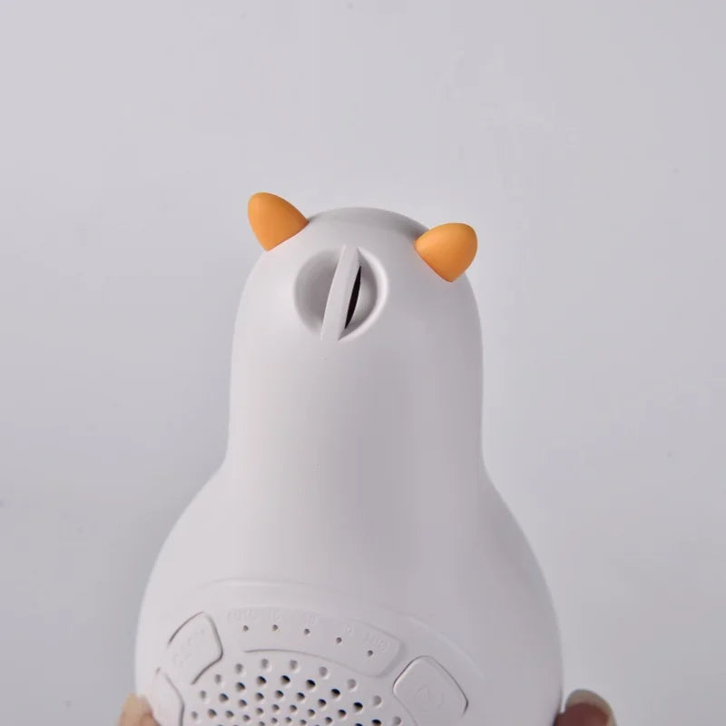 White Noise Machine M9 Portable Sleep Aid with Night Light and 24 Types of Music Cute Appearance Intelligent Sleep Monitor