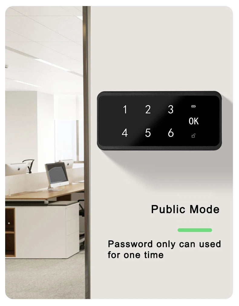 Smart Password Cabinet Drawer Cupboards Door Lock
