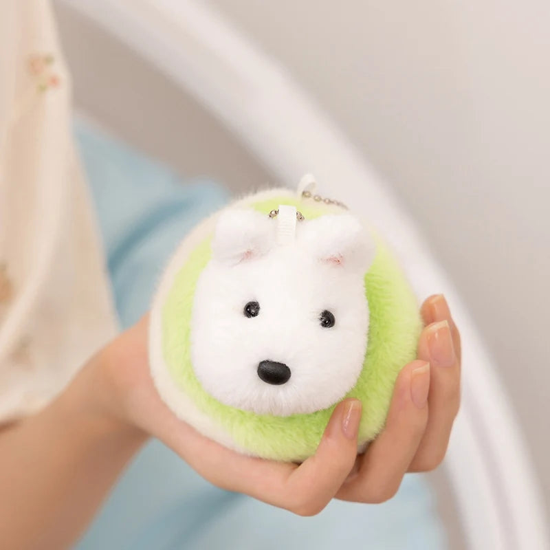 Cute Dog Pendant 10CM Love Dog Nest Series Plush Pendant Schnauzer,Corgi Dog,Teddy Dog Keychain Stuffed Animal Puppy Kid Gift