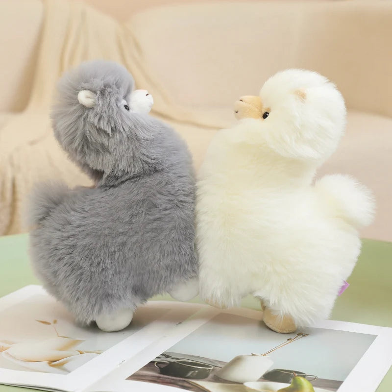 25/35cm Velvet Alpaca Plush Toy Soft And Comfortable Alpaca Doll Hug Pillow Standing Posture Sheep Soft Stuffed Animal Doll
